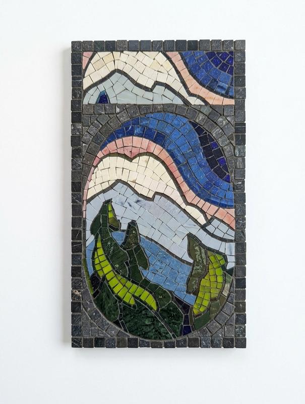 Abstract Nature Landscape Mosaic Art