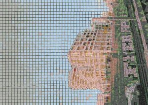Modern Urban Architecture Mosaic Art