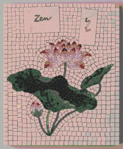 Zen Lotus Flower Mosaic Art