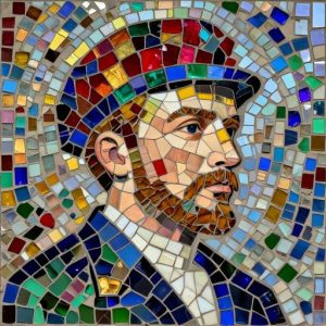 Salavat Yulaev Mosaic Portrait – Opus Incertum Style