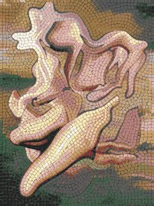 Abstract Pastel Fluidity Mosaic Art