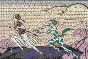 Mythical Dance Mosaic Art – 60×40 cm