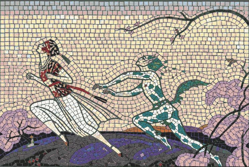 Mythical Dance Mosaic Art - 60x40 cm