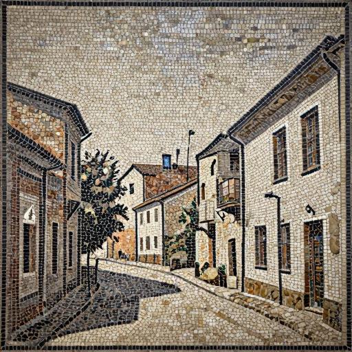 Old City of Tula Mosaic Art - Opus Tessellatum