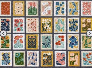 Botanical Mosaic Collection – Floral Art Panels