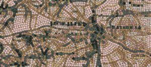 Abstract Earthy Tones Mosaic Art – 60×27 cm