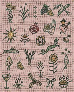 Eclectic Nature Symbols Mosaic Art