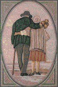 Romantic Encounter Mosaic Art