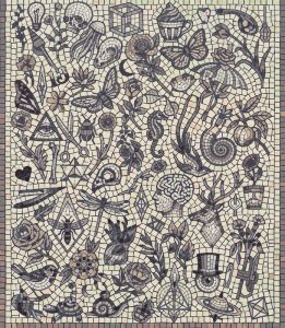 Surreal Symbols Mosaic Art – Eclectic Collection