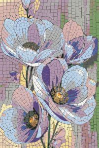 Lavender Bloom Mosaic Art – 60×90 cm