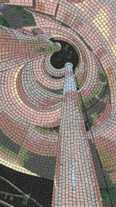 Abstract Spiral Mosaic Art – Surreal Depth
