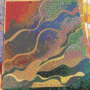 Vibrant Abstract Flow Mosaic Art – 60×60 cm