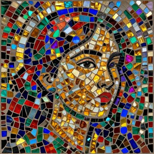 Opus Incertum Mosaic Portrait Art