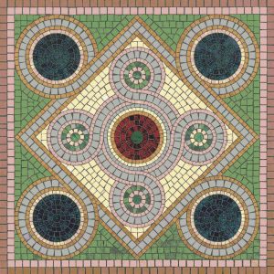Geometric Harmony Mosaic Art – 180×180 cm