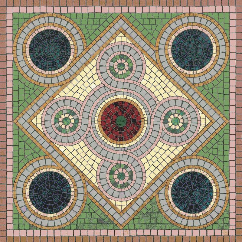 Geometric Harmony Mosaic Art - 180x180 cm