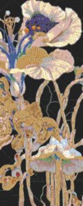 Elegant Floral Mosaic Art – Art Nouveau Style