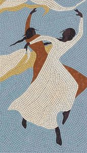 Ethereal Dance Mosaic Art – 50×88 cm