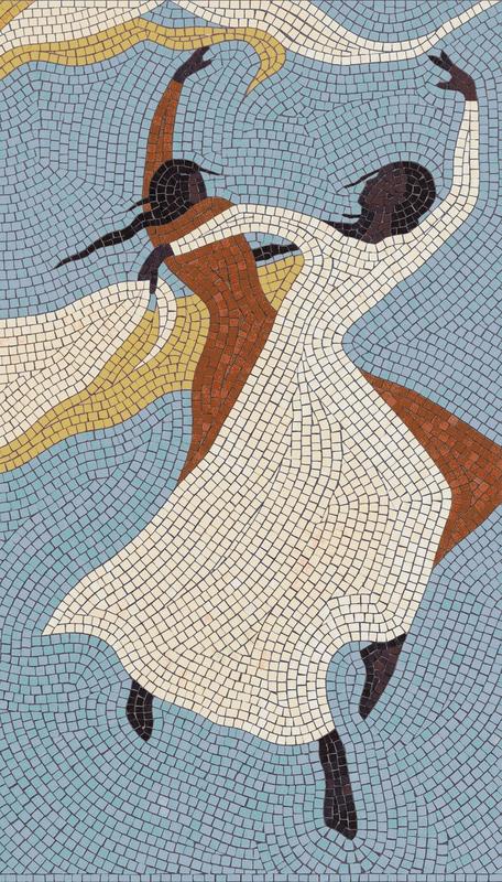 Ethereal Dance Mosaic Art - 50x88 cm