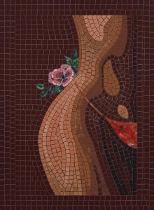Abstract Female Form Mosaic Art