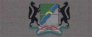 Heraldic Wolf Mosaic Art – Classical Style