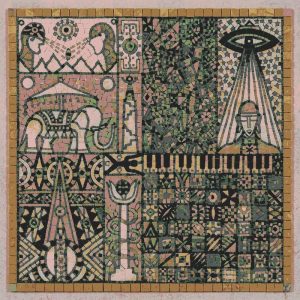 Mystical Abstract Mosaic Art – 60×60 cm