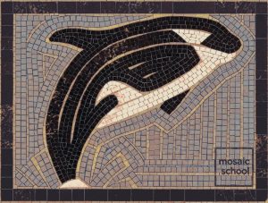 Dolphin Mosaic Art – Elegant Handcrafted Decor