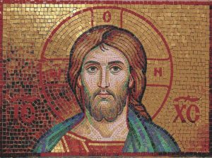 Mosaic Portrait of Jesus Christ – Divine Gold Art