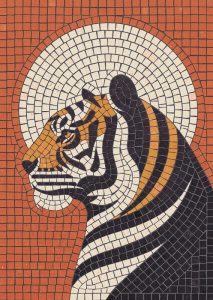 Majestic Tiger Mosaic Art – Handcrafted Style