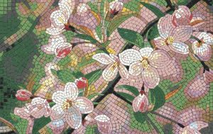 Spring Blossom Mosaic Art – 60×38 cm