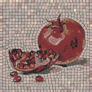 Ripe Pomegranate Mosaic Art