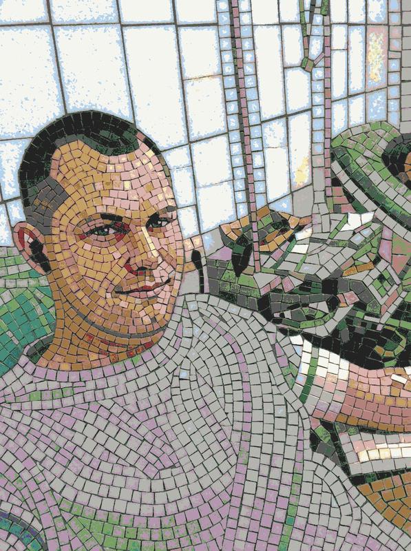 Mosaic Portrait of a Man - Classical AI Style