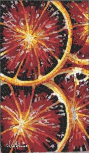 Radiant Solar Energy Abstract Mosaic Art