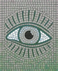 Mystic Eye Mosaic Art – Handcrafted Wall Decor