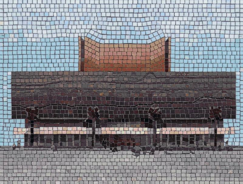 Modern Architectural Mosaic Art - 200x151 cm