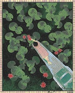 Floating in the Lily Pond – Mosaic Art