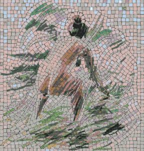 Abstract Horse Mosaic Art – Ethereal Animal Sculpture