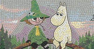 Moomintroll and Snufkin Mosaic Art