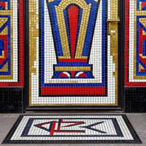 Soviet Style Mosaic Entrance Mat