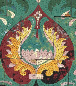 Classical Lotus Mosaic Art – 40×45 cm