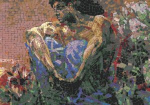 Classical Mosaic Portrait – Timeless Elegance