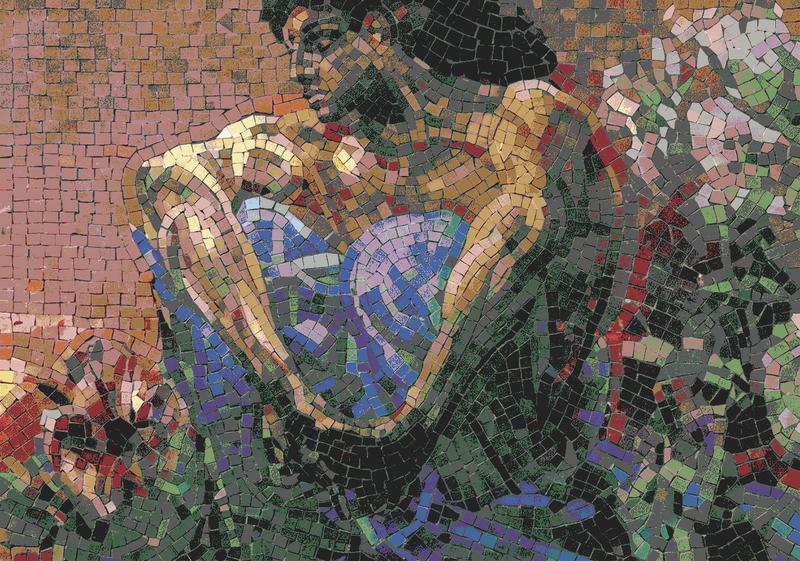 Classical Mosaic Portrait - Timeless Elegance