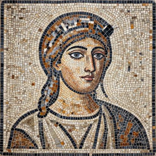 Valkyrie Portrait Mosaic - Opus Tessellatum Art