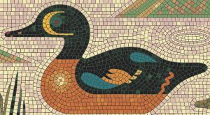 Mosaic Art Duck – Elegant Bird Wall Decor