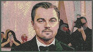Leonardo DiCaprio Mosaic Portrait – Classical AI Style