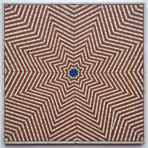 Geometric Star Mosaic Art – 60×60 cm