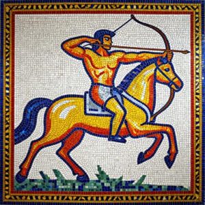 Centaur Archer Soviet Style Mosaic Art