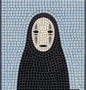 No-Face Mosaic Art – Spirited Away Inspired