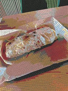 Abstract Geometric Mosaic Art – 60×80 cm