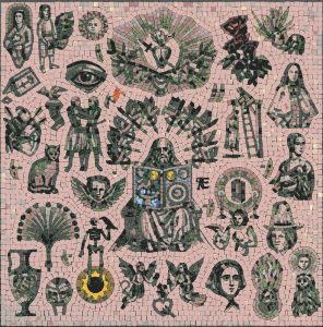 Mystical Symbols Mosaic Art