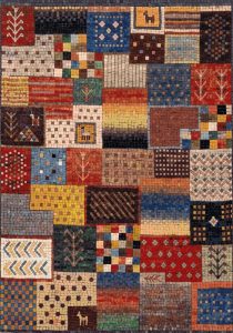 Abstract Folk Art Mosaic Patchwork